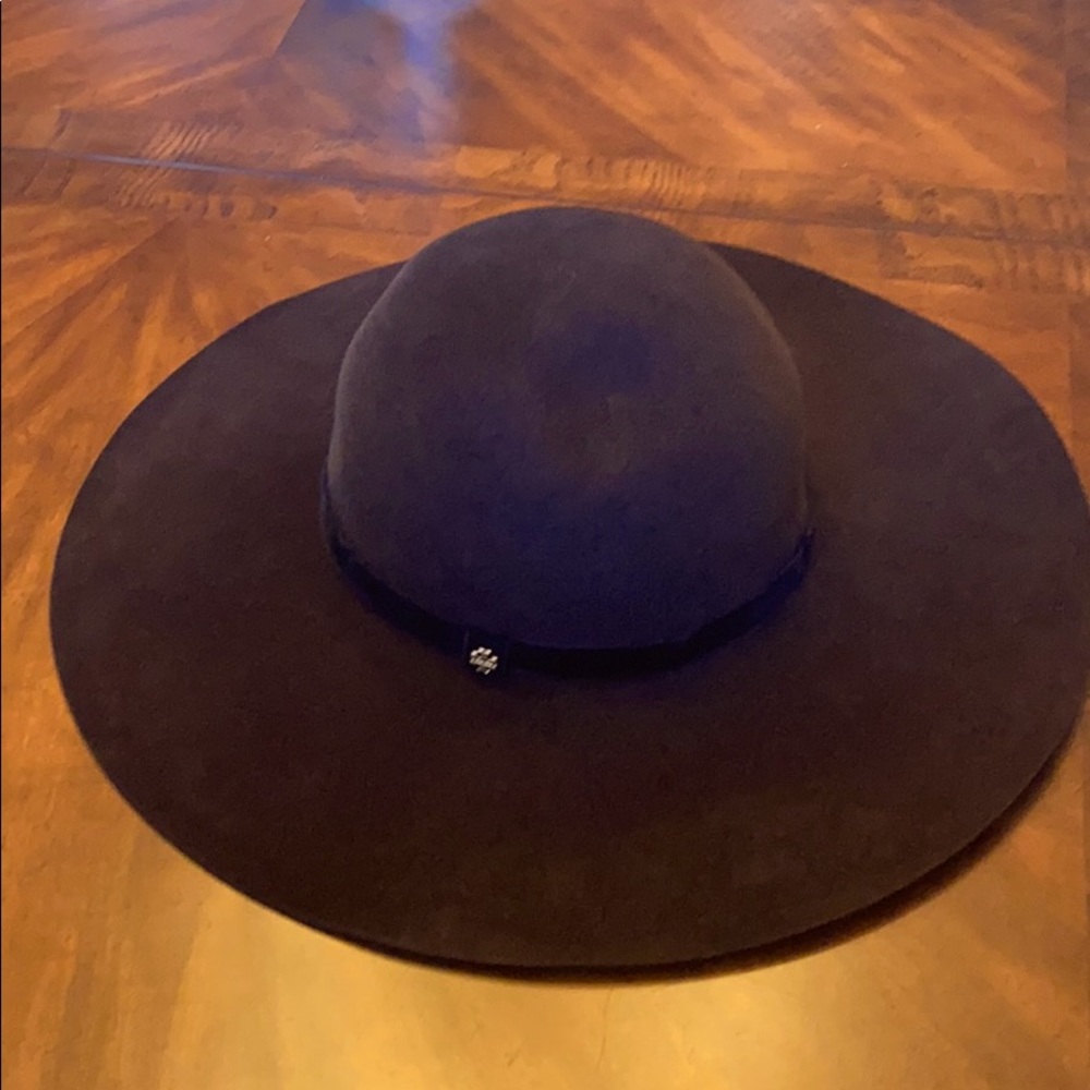 NWT Tory Burch Choc Wide Brim Felt Hat